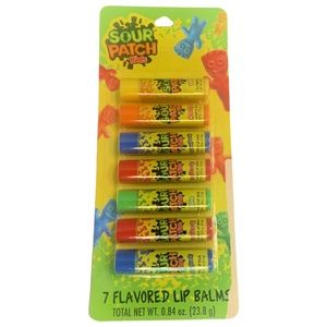 7pk Flavored Lip Balm SOUR PATCH Kids Party Pack Birthday Easter Holiday Sealed